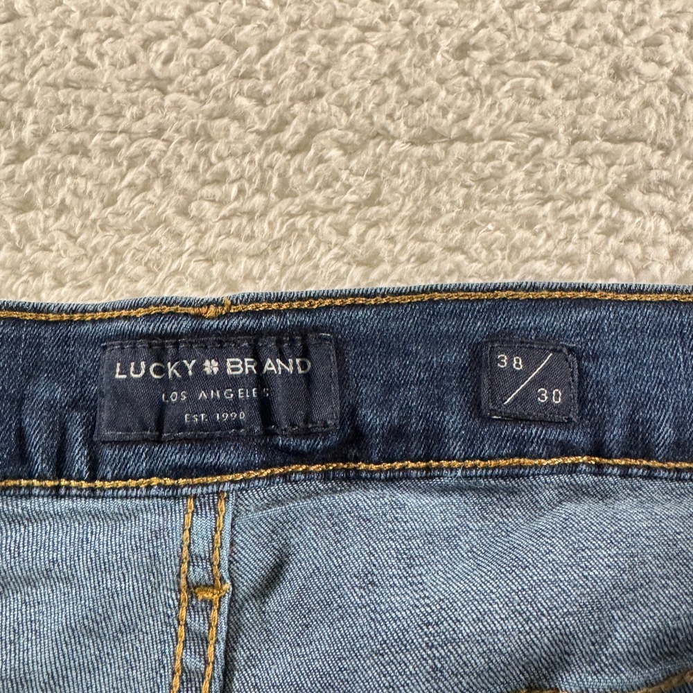 Lucky Brand Men's 410 Athletic Straight Fit Stretch 5 Pocket Jean 38x30 Clean‎ - Picture 6 of 12
